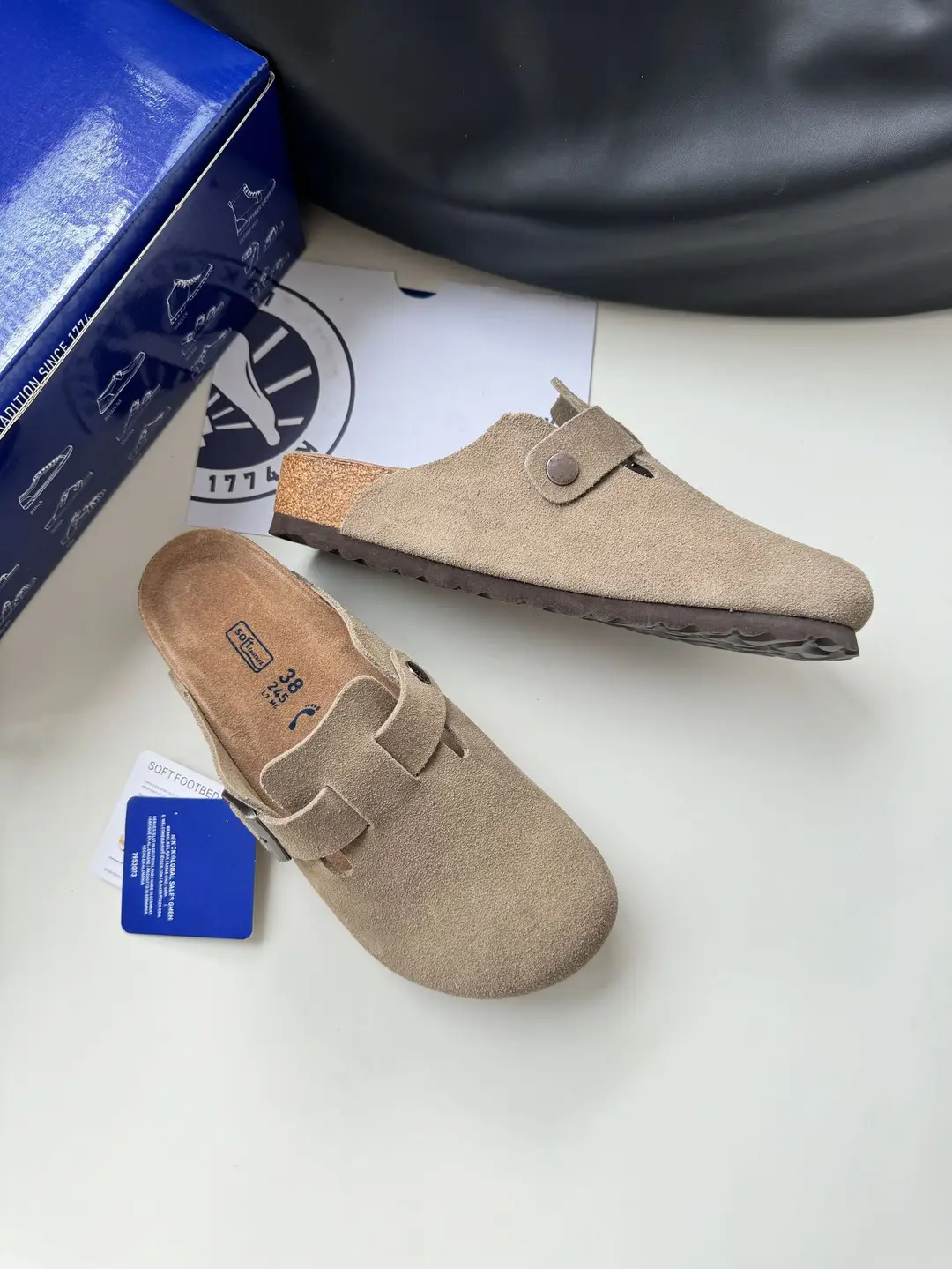 Sandals platform, slippers, suitable for spring and autumn, closed toe, genuine leather, suitable for outdoor wear — chobi 23