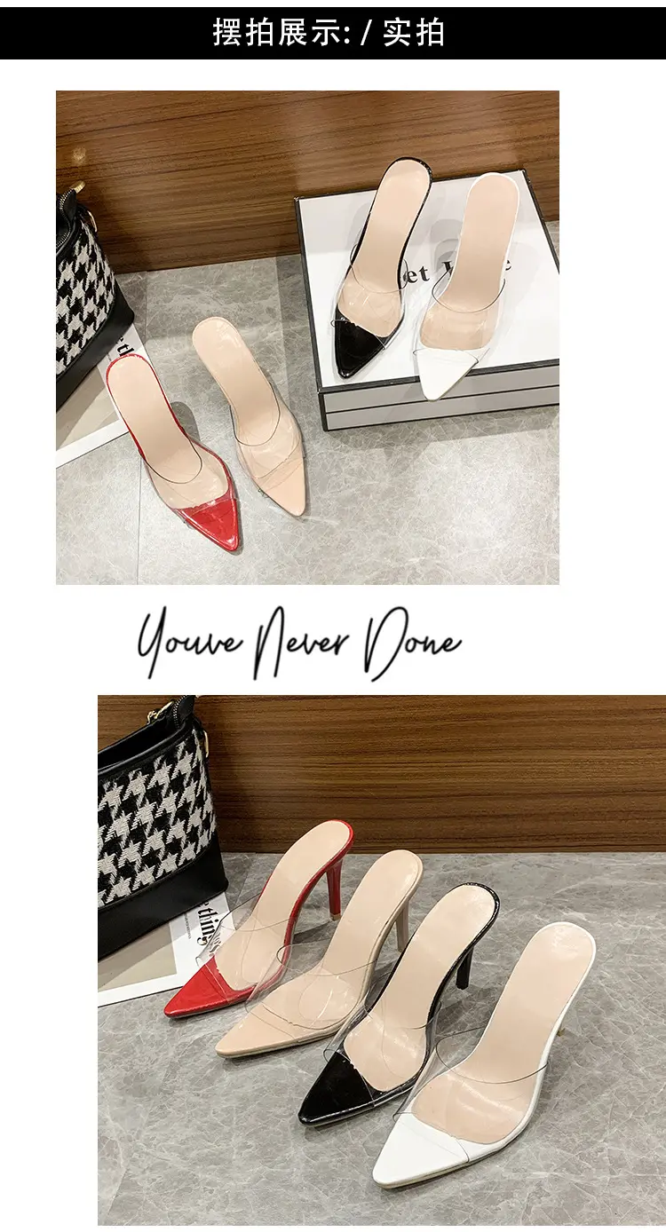 (Cross-border trading), fashionable women's slippers, sneakers, sandals stiletto heels, 2022 collection, European style, plus size, dropshipping avail — chobi 12