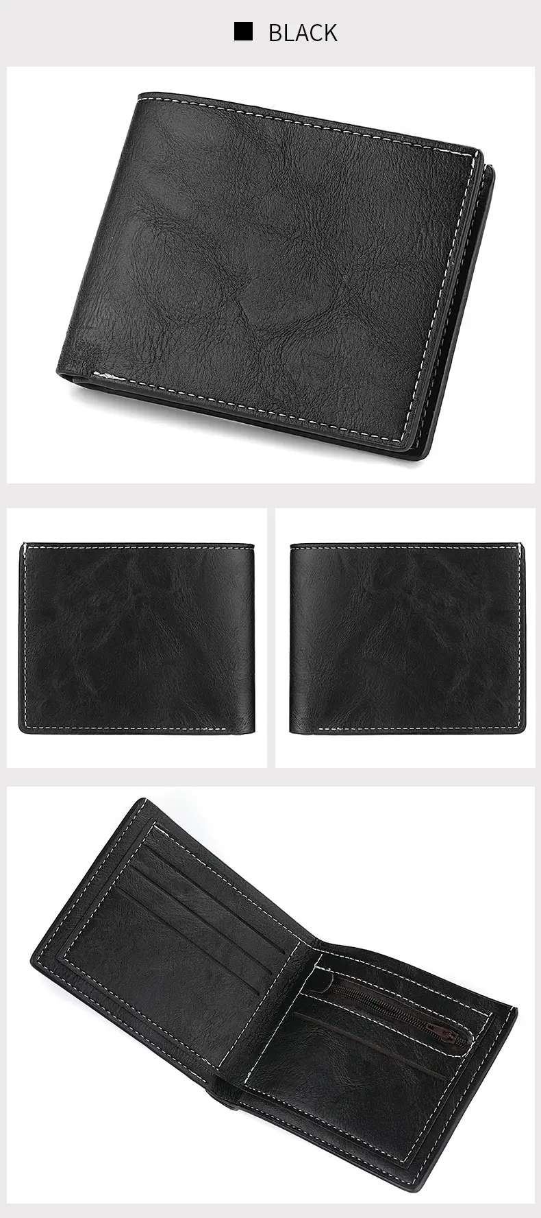 (Wholesale), men's short retro wallet for students, with your logo imprint, (Physicals) — chobi 27
