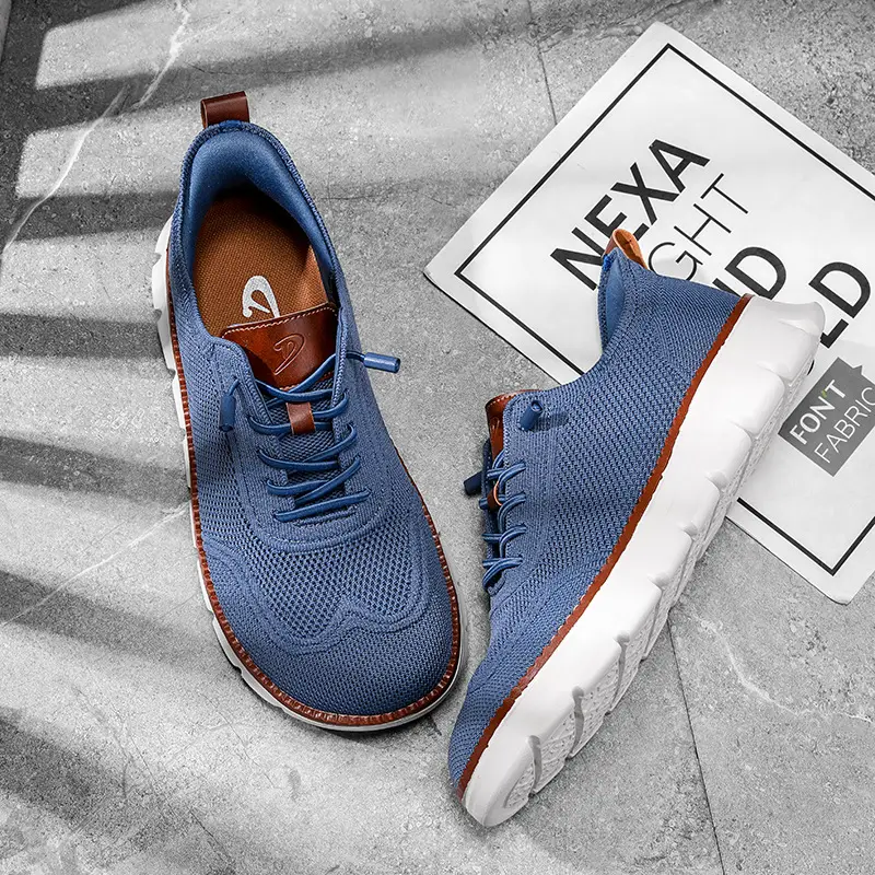 (Cross-border trading), lightweight loafers, comfortable sneakers, breathable casual footwear, made with flyknit technology, (Physicals) — chobi 8
