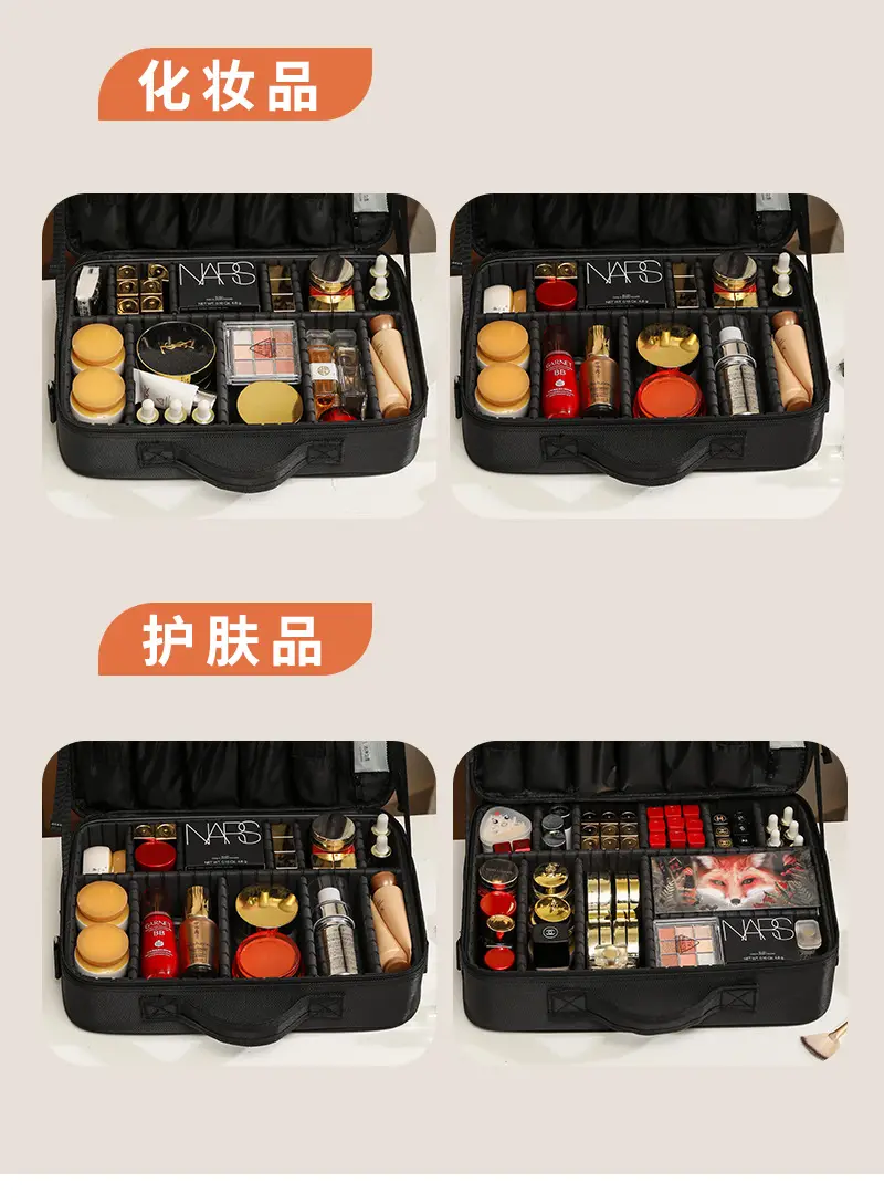 Capacious cosmetic bag, handheld shoulder bag for traveling, brand organizer bag for manicure — chobi 11
