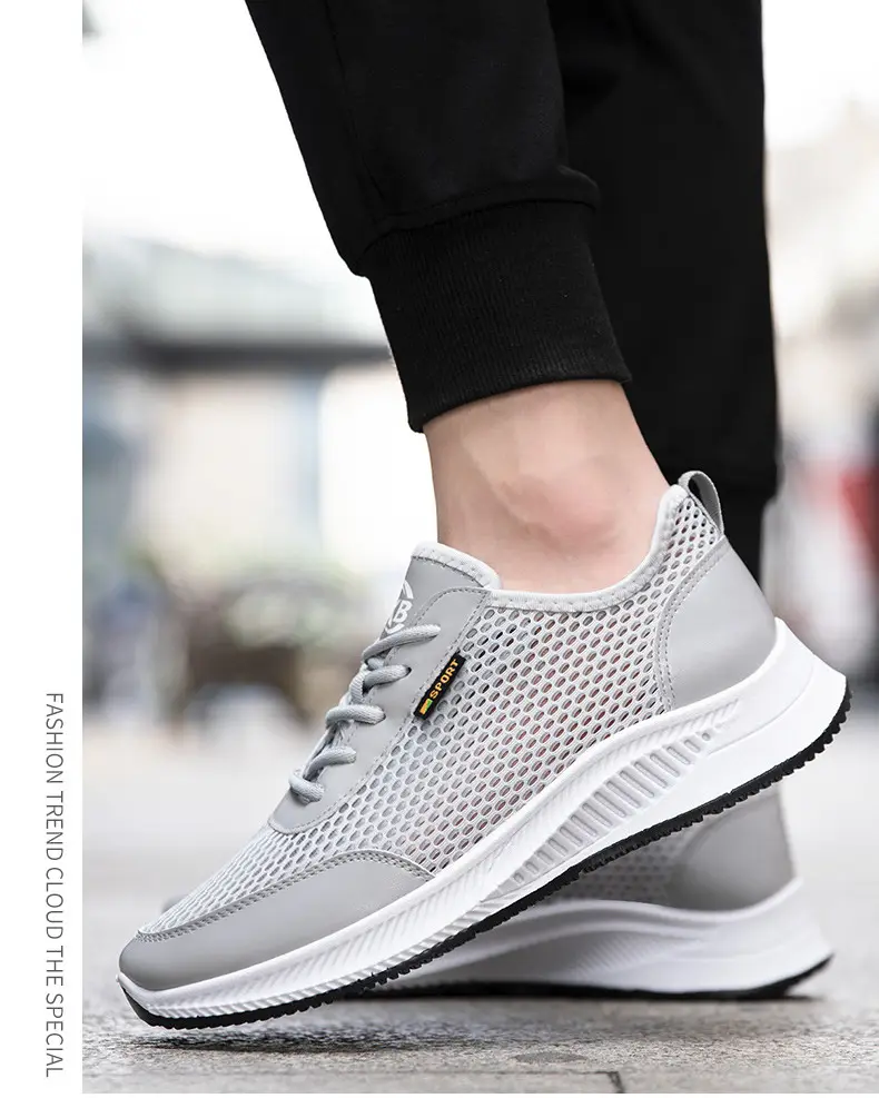 Summer thin mesh breathable shoes, casual comfortable running sneakers for students, soft sole — chobi 35