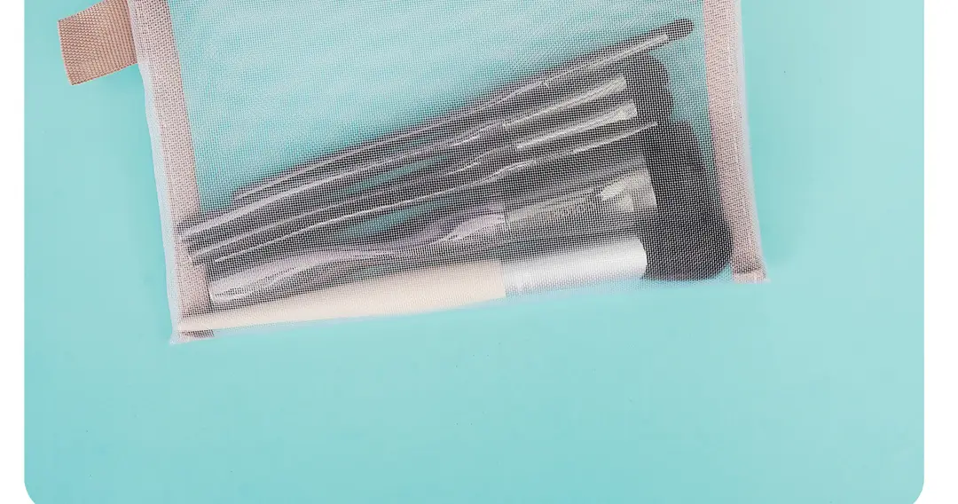 Handheld cosmetic bag, sophisticated storage system for traveling, Japanese transparent lipstick, storage bag — chobi 22