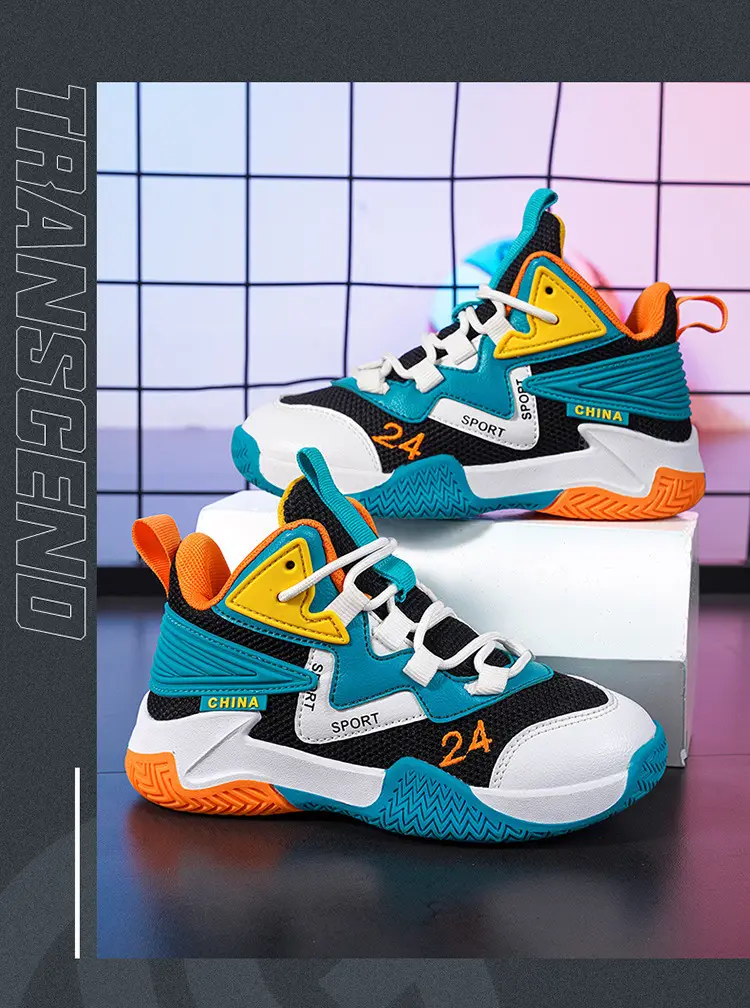 Basketball uniform for boys, autumn children's breathable non-slip sneakers for training — chobi 21