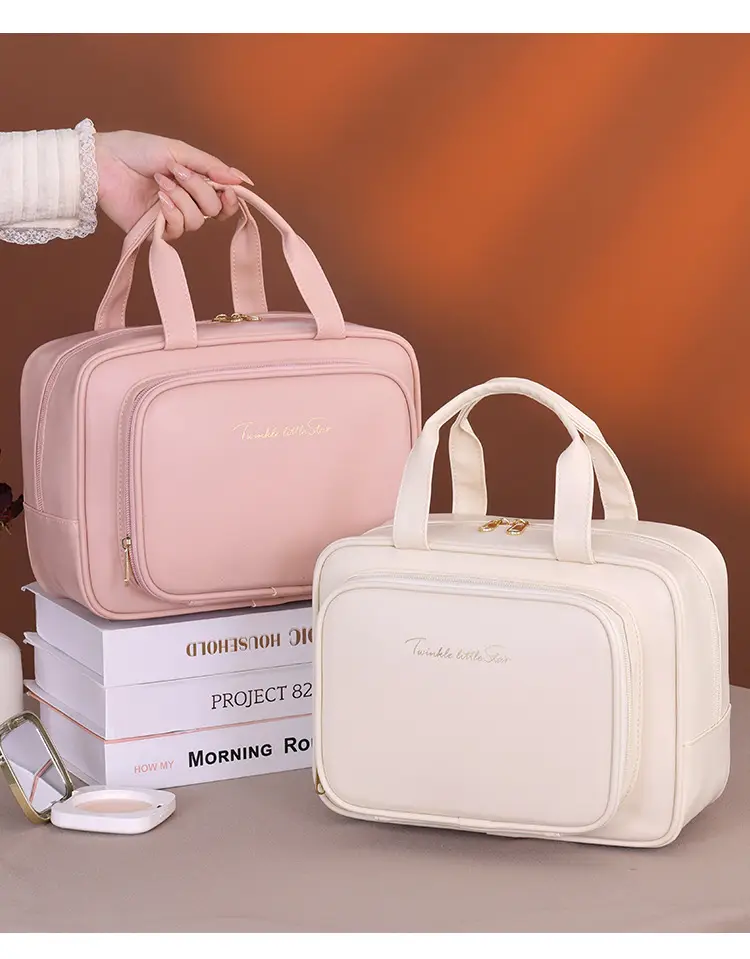 Capacious storage system, handheld cosmetic bag, travel bag, organizer bag, high-quality style — chobi 13