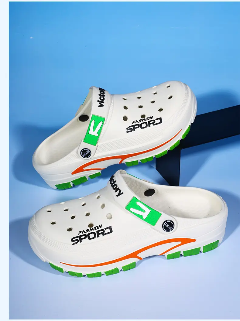 (Cross-border trading), fashionable lightweight sandals, summer trend Crocs-style slippers, beach casual footwear, closed toe, suitable for outdoor we — chobi 10