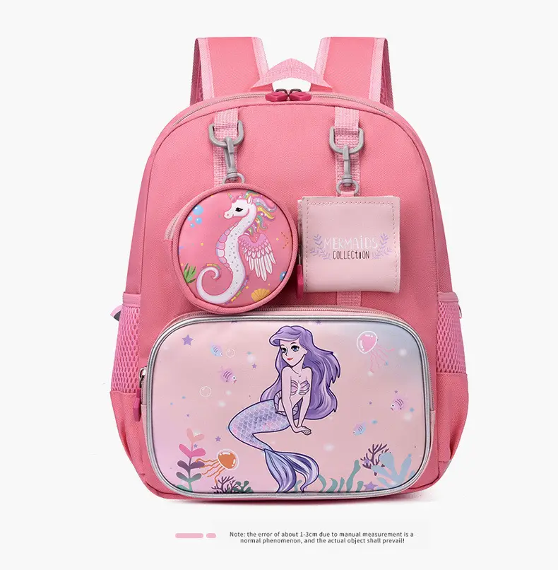 School bag for kindergarten, cartoon backpack for students, purse, card holder, pony, Spiderman — chobi 26