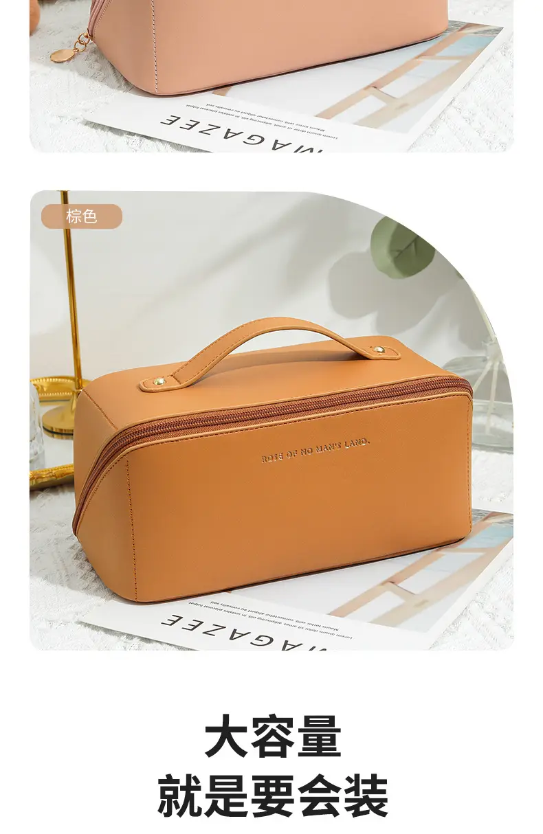 Handheld pillow, brand cosmetic bag, polyurethane organ, travel bag, capacious organizer bag, high-quality style — chobi 5