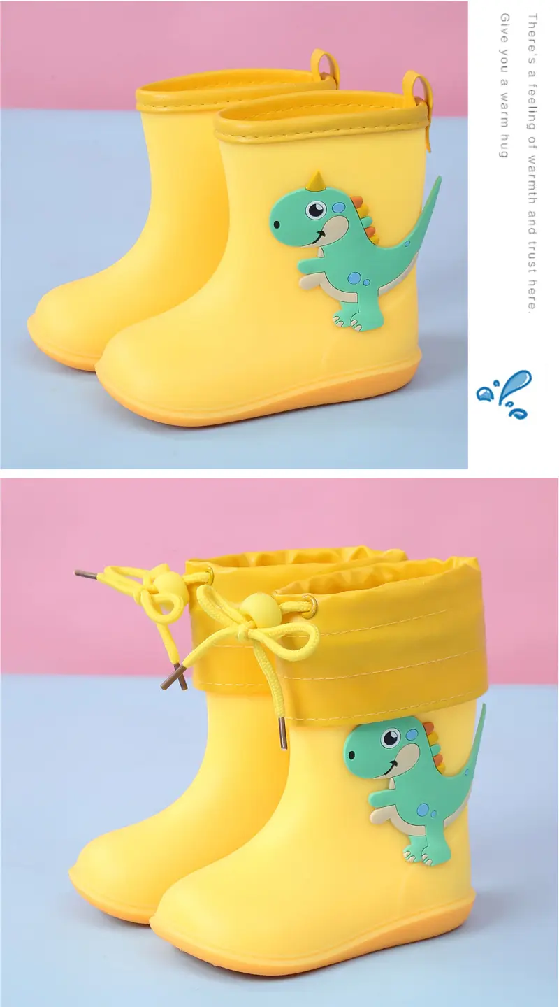 Ploves of dismantling baby rain shoes 1 infant child 3 rain boots men and girls water shoes, children princess cute lightweight shoes — chobi 12