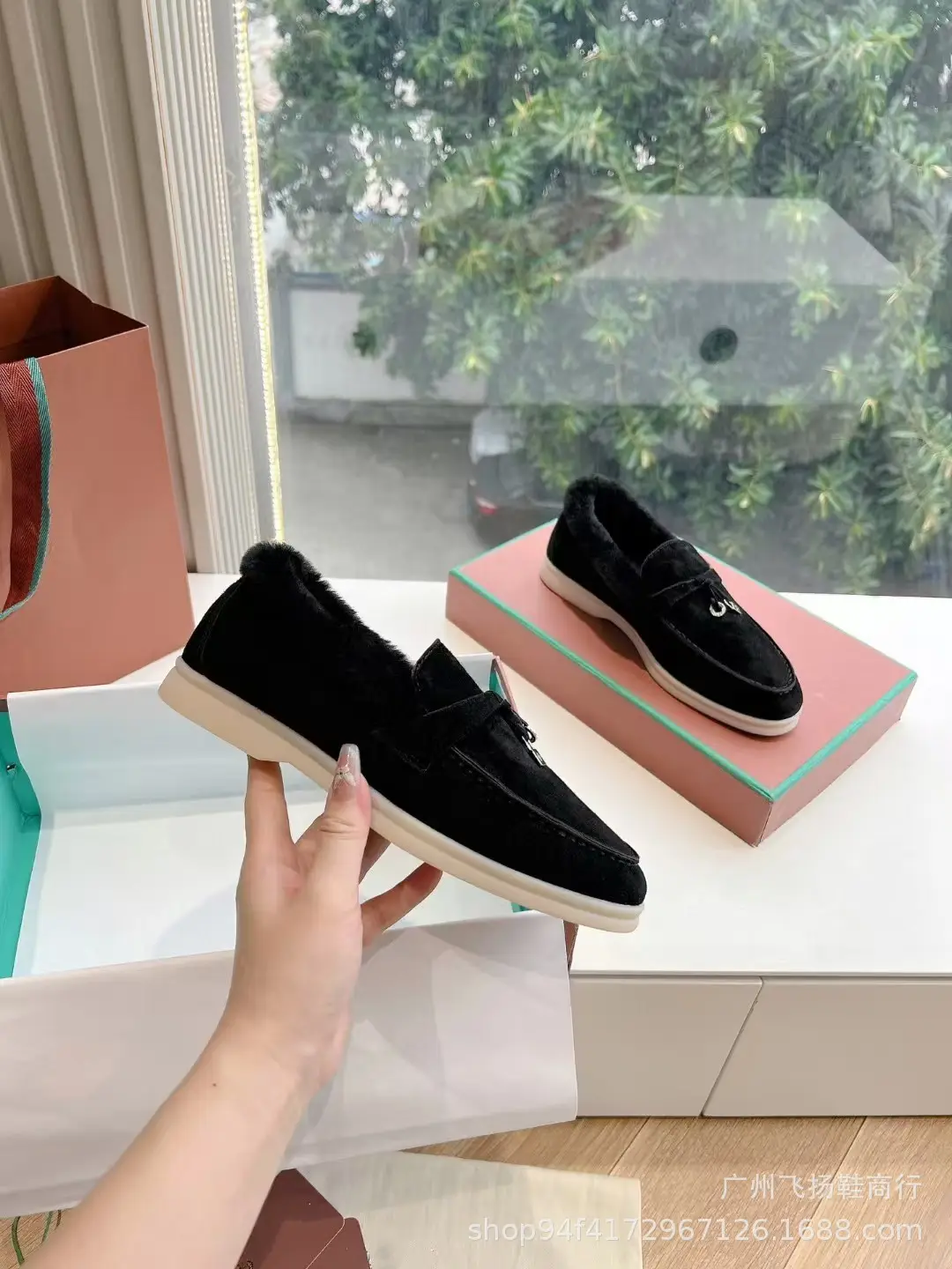 (Cross-border trading), winter keep warm insulated sneakers for leisure, loafers, easy to put on, European style — chobi 2