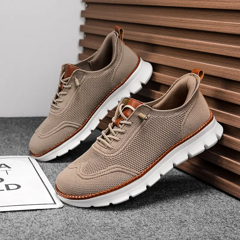(Cross-border trading), lightweight loafers, comfortable sneakers, breathable casual footwear, made with flyknit technology, (Physicals) — chobi 15