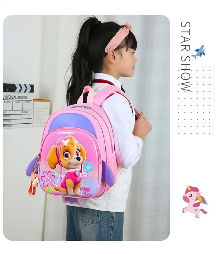 School bag for early age, cartoon backpack, card holder for men and women, 3-6 years — chobi 22