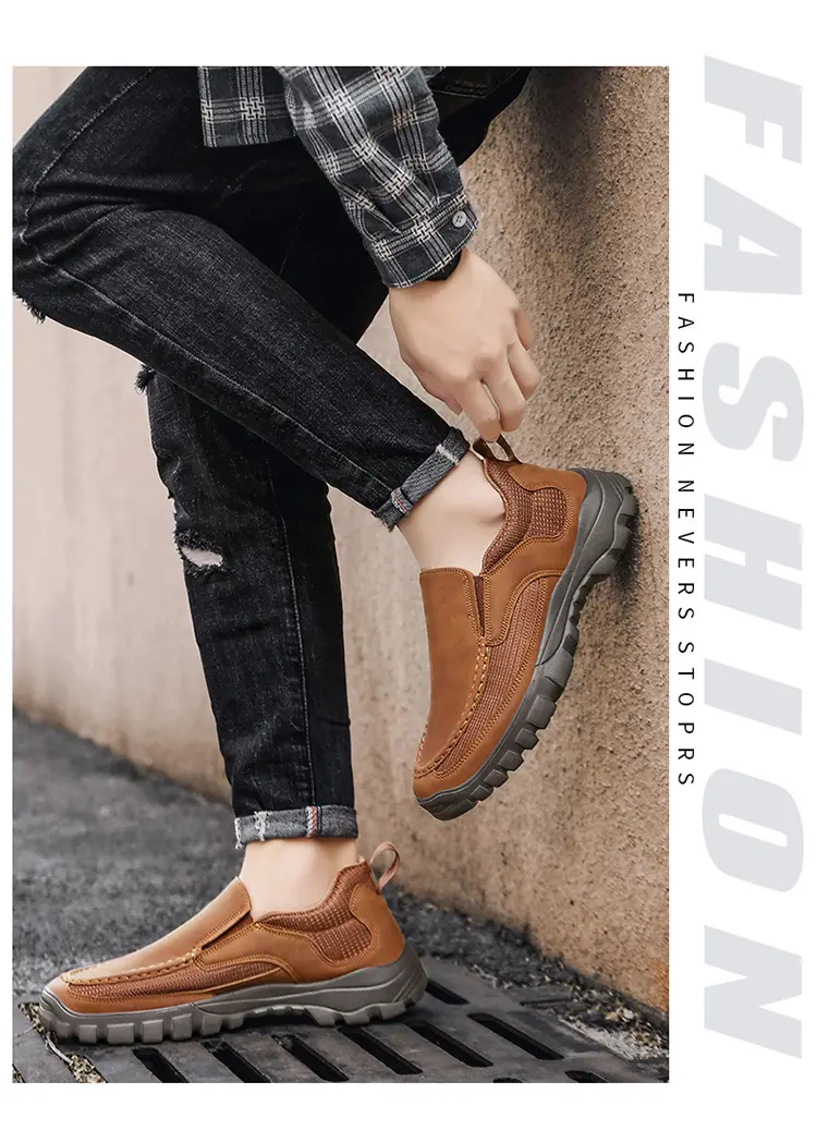 (Cross-border trading), (Wholesale), men's autumn casual lightweight comfortable loafers, trend of season, plus size — chobi 17