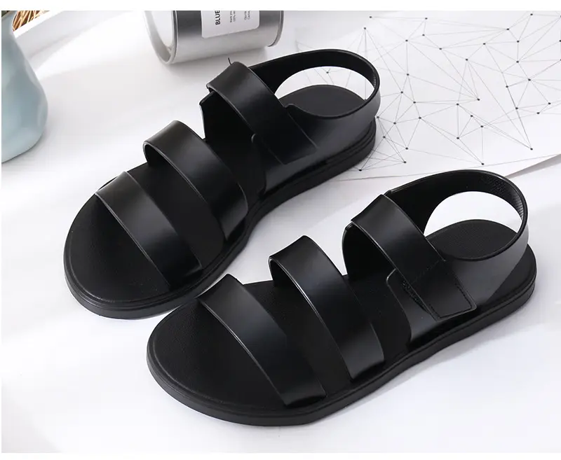 Women's sports sandals, lightweight breathable universal mule with velcro for students flat, suitable for spring and autumn — chobi 22