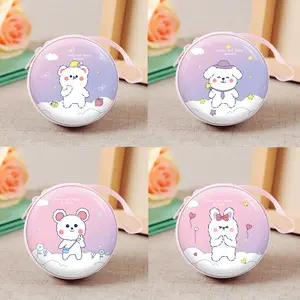 Cute cartoon wallet, card holder, headphones, organizer bag with zipper, small bag, Birthday gift — chobi 3