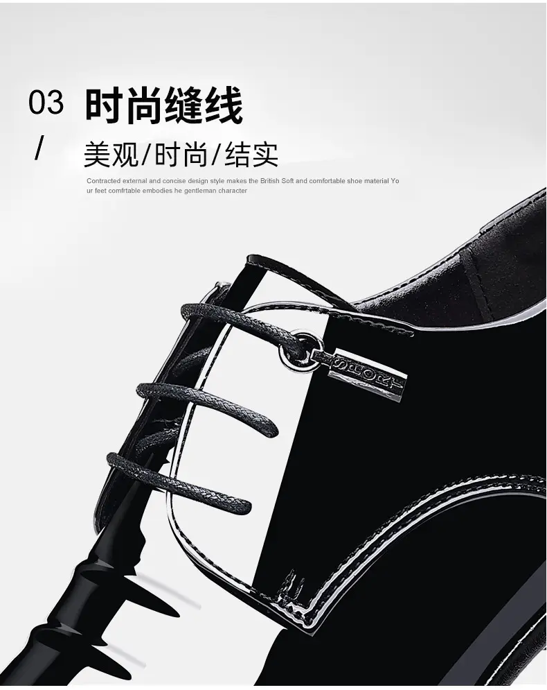 Men's demi-season shoes made of patent leather, slip-ons pointed-toe, low classic suit jacket, plus size — chobi 9