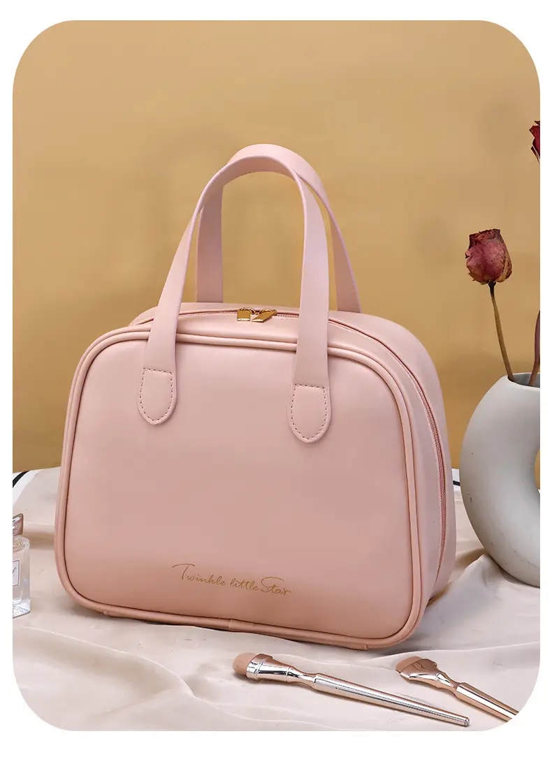 High quality capacious brand handheld big cosmetic bag, polyurethane travel bag, high-quality style — chobi 15