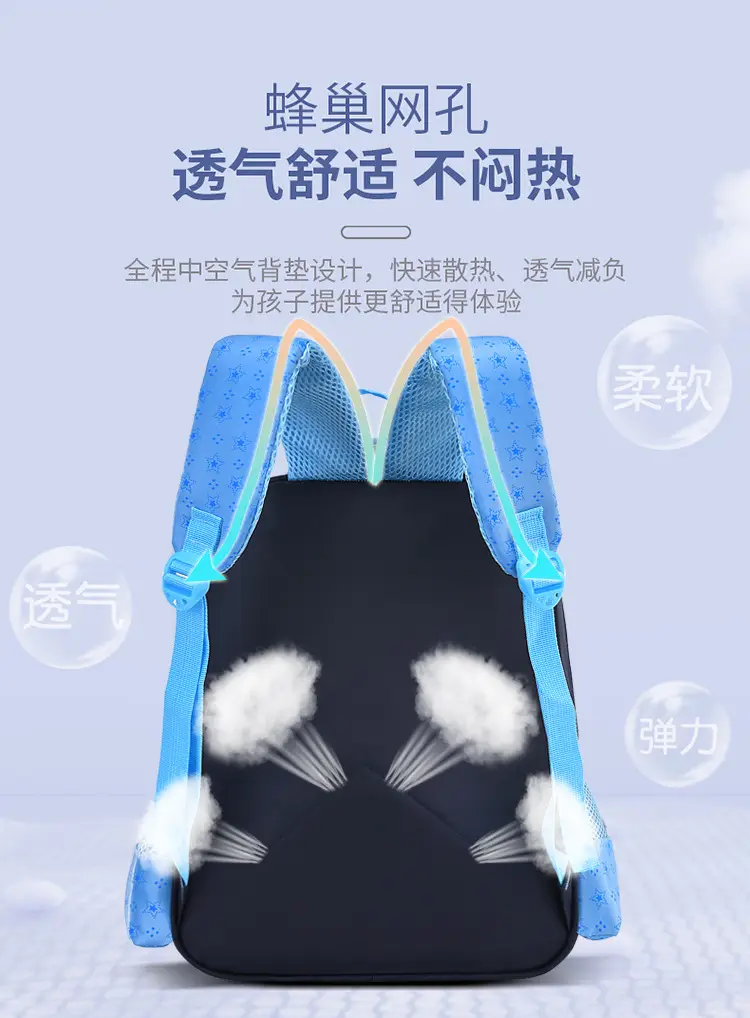 Cartoon school bag for men and women, cute backpack lightweight, 1-3 years, spine protection — chobi 6