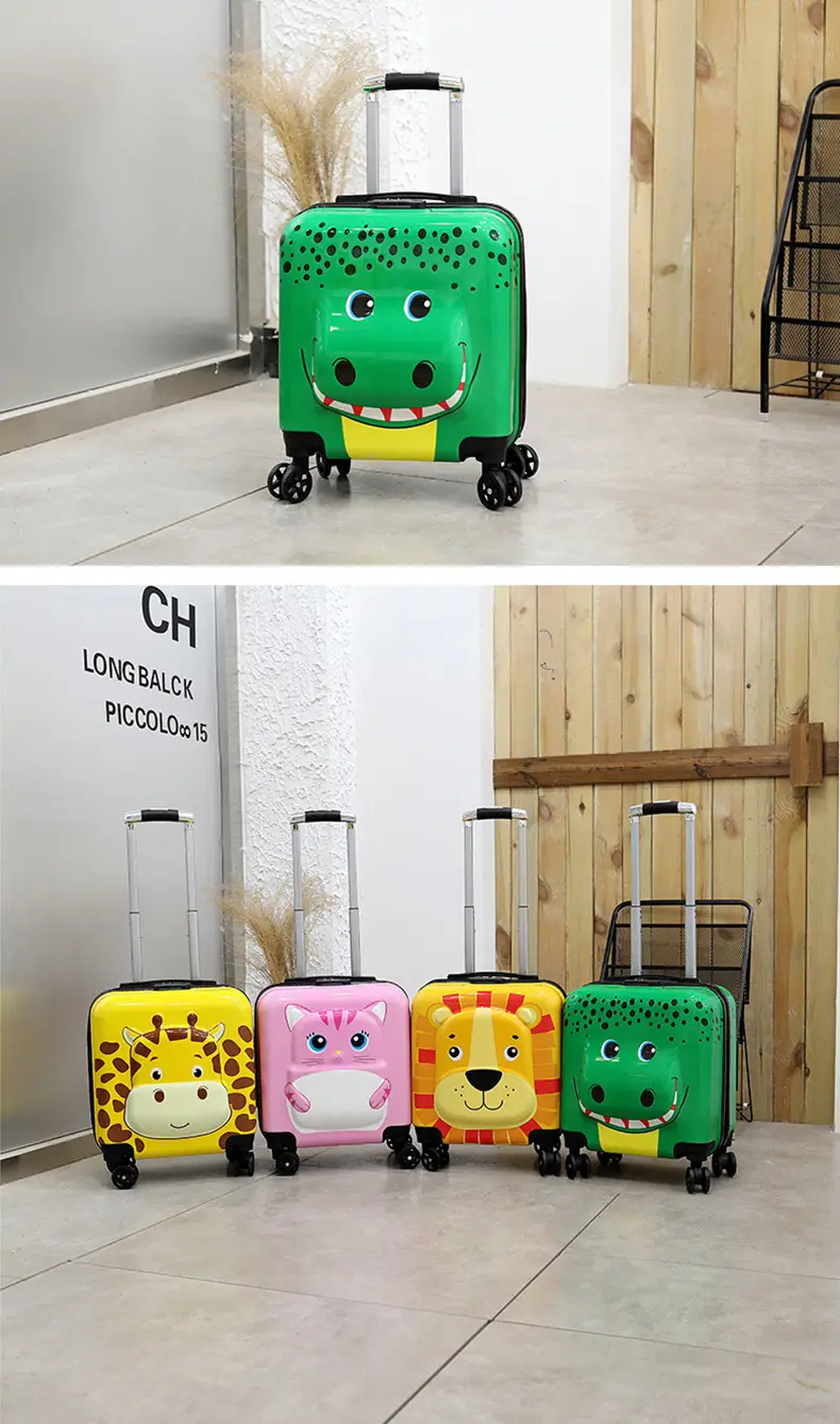 Cartoon children's suitcase, children's cute universal gift box, 18 inch — chobi 9