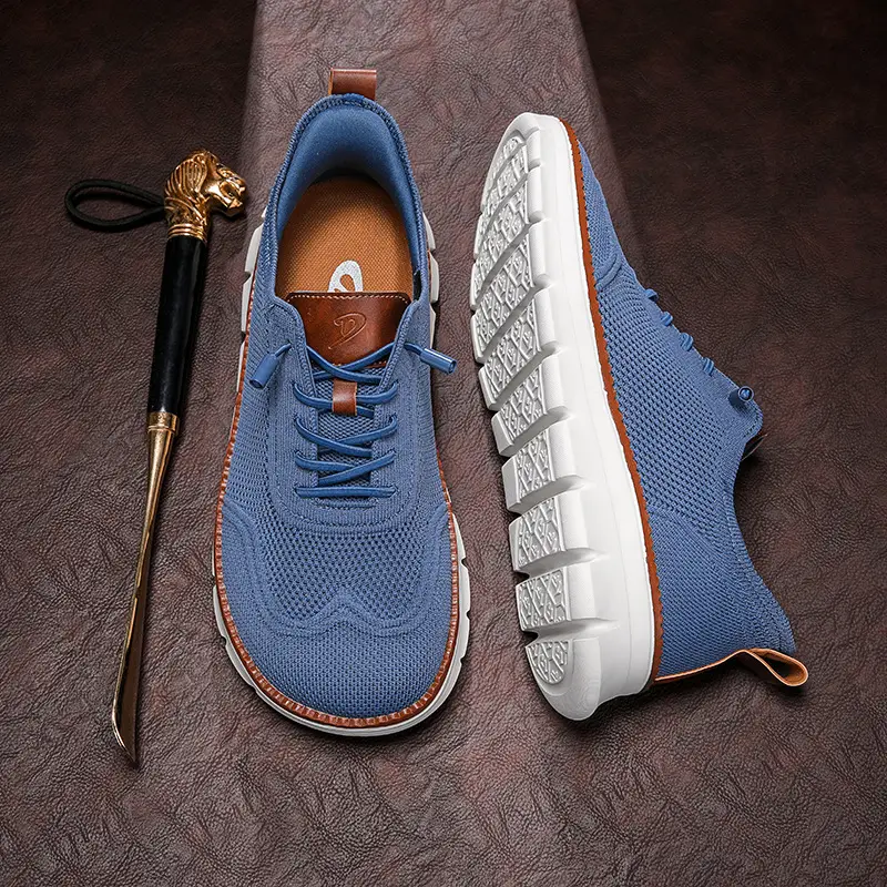 (Cross-border trading), lightweight loafers, comfortable sneakers, breathable casual footwear, made with flyknit technology, (Physicals) — chobi 20