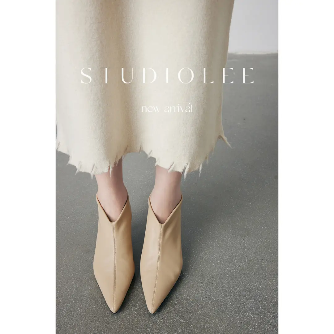 Putao Ma, leather universal fashionable elegant low boots stiletto heels pointed-toe, french style — chobi 3
