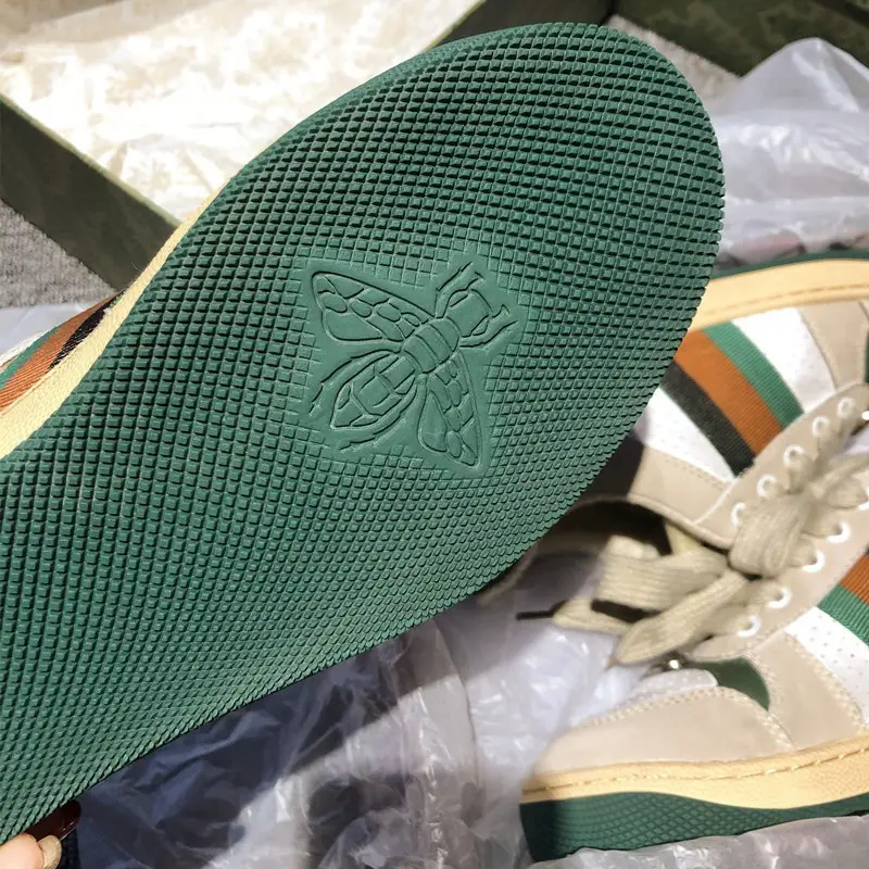 Pure original high version G family dirty shoes old flower green old retro small dirty shoes men's and women's sports flat shoes batch round head — chobi 2