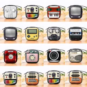 Cute cartoon wallet, card holder, headphones, organizer bag with zipper, small bag, Birthday gift — chobi 6