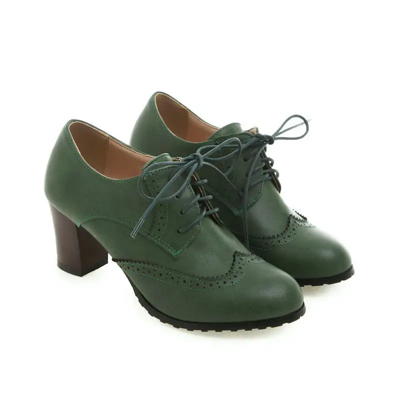 Retro high heels heels, fashionable shoes, wide stable heel, suitable for spring and autumn, 2022 — chobi 7