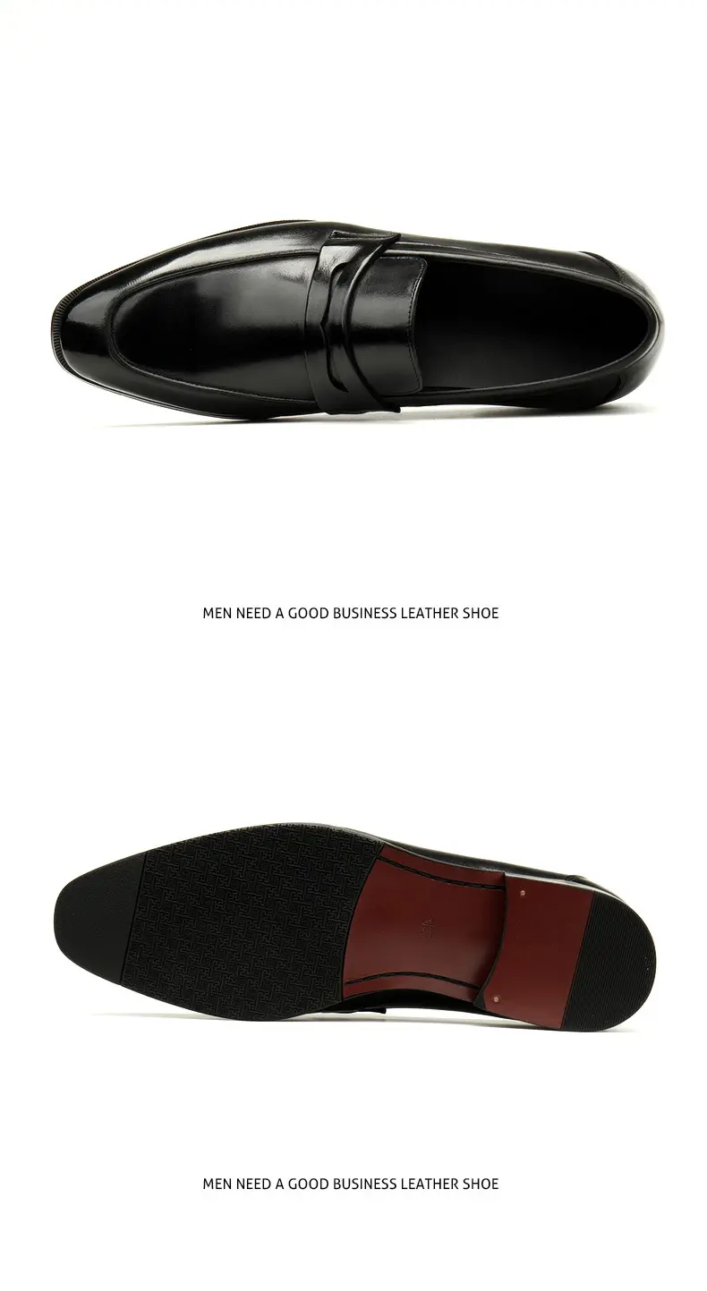 The new men's shoes, the European version of the leather, comfortable soft leather surface.Working at work, large size 45 — chobi 18