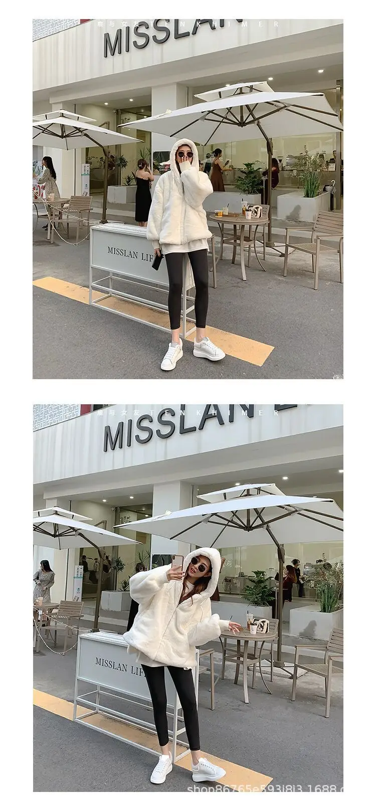 Fashionable white sneakers platform with chunky sole for leisure for men and women, height increasing — chobi 25