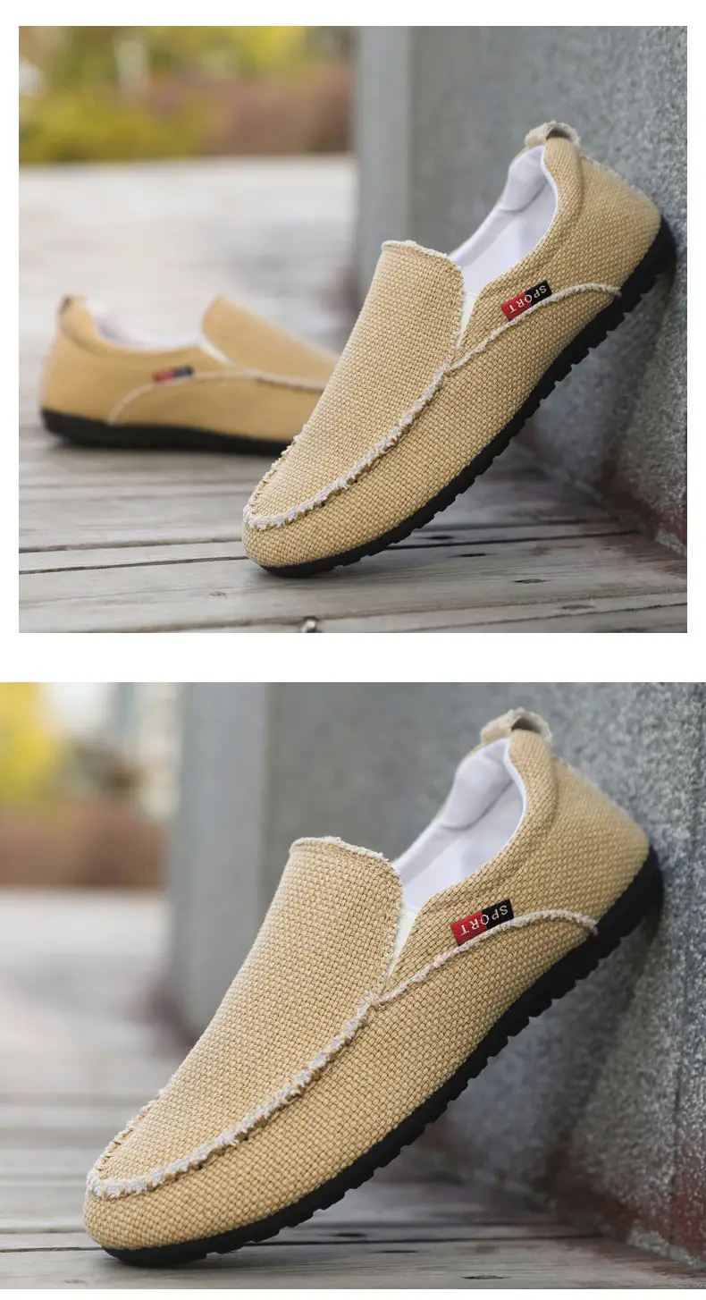 Breathable shoes, men's espadrilles, casual footwear, loafers, non-slip sole, easy to put on, plus size — chobi 15