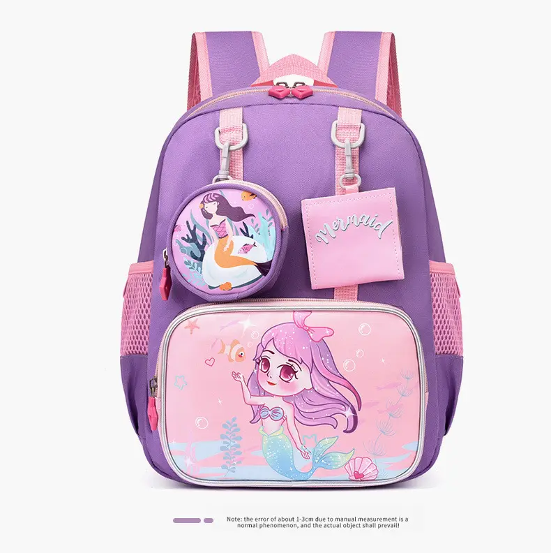 School bag for kindergarten, cartoon backpack for students, purse, card holder, pony, Spiderman — chobi 24