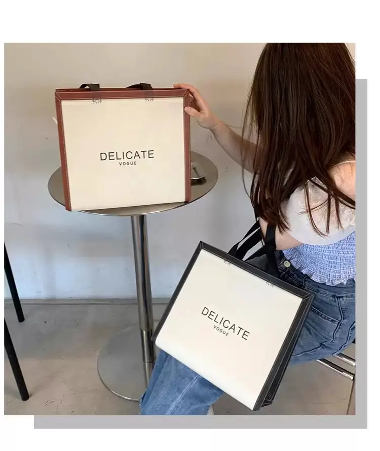 Linen bag non-woven cloth, shopping bag, increased thickness, with your logo imprint, Birthday gift, custom-made — chobi 9