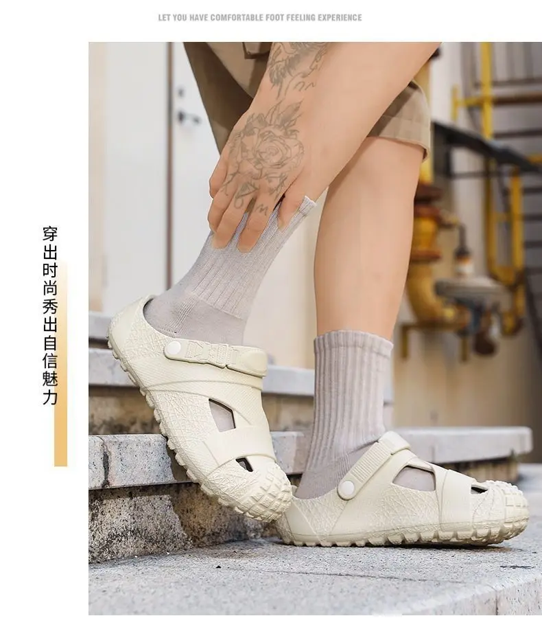 Sandals, non-slip slippers, beach sneakers, beach footwear, Collection Year 2026, suitable for outdoor wear, closed toe — chobi 11