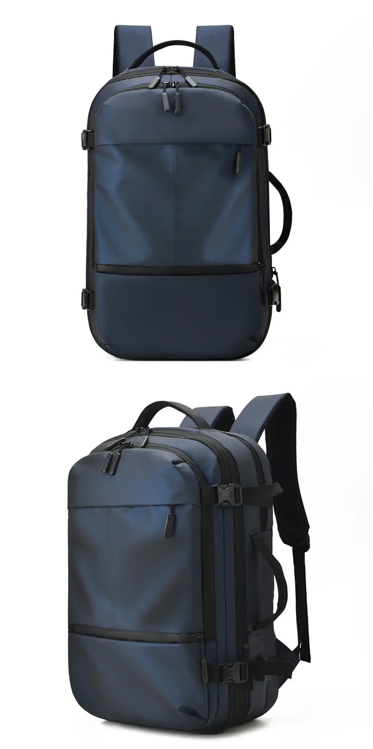 Men's backpack, capacious laptop, travel bag, shoulder bag, business version, 17 inch — chobi 6