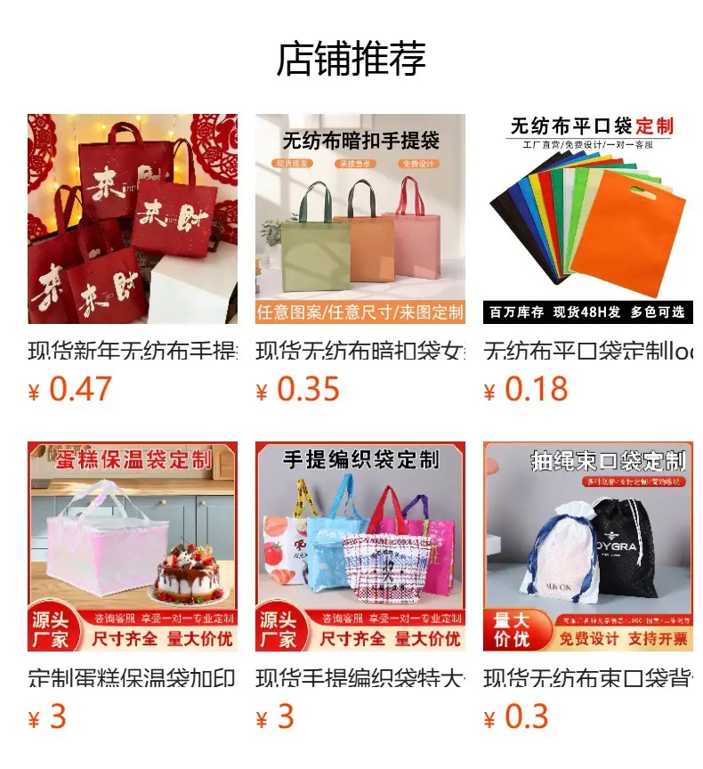 Cloth bag non-woven cloth, custom-made — chobi 1