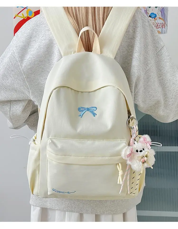Backpack, Japanese universal capacious fresh shoulder bag, for secondary school — chobi 20