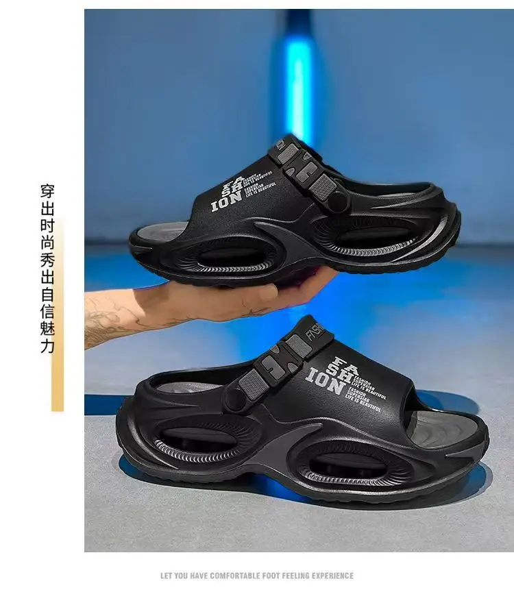 (Wholesale), quality sandals, men's non-slip slippers to go out platform, can be worn in two ways — chobi 12