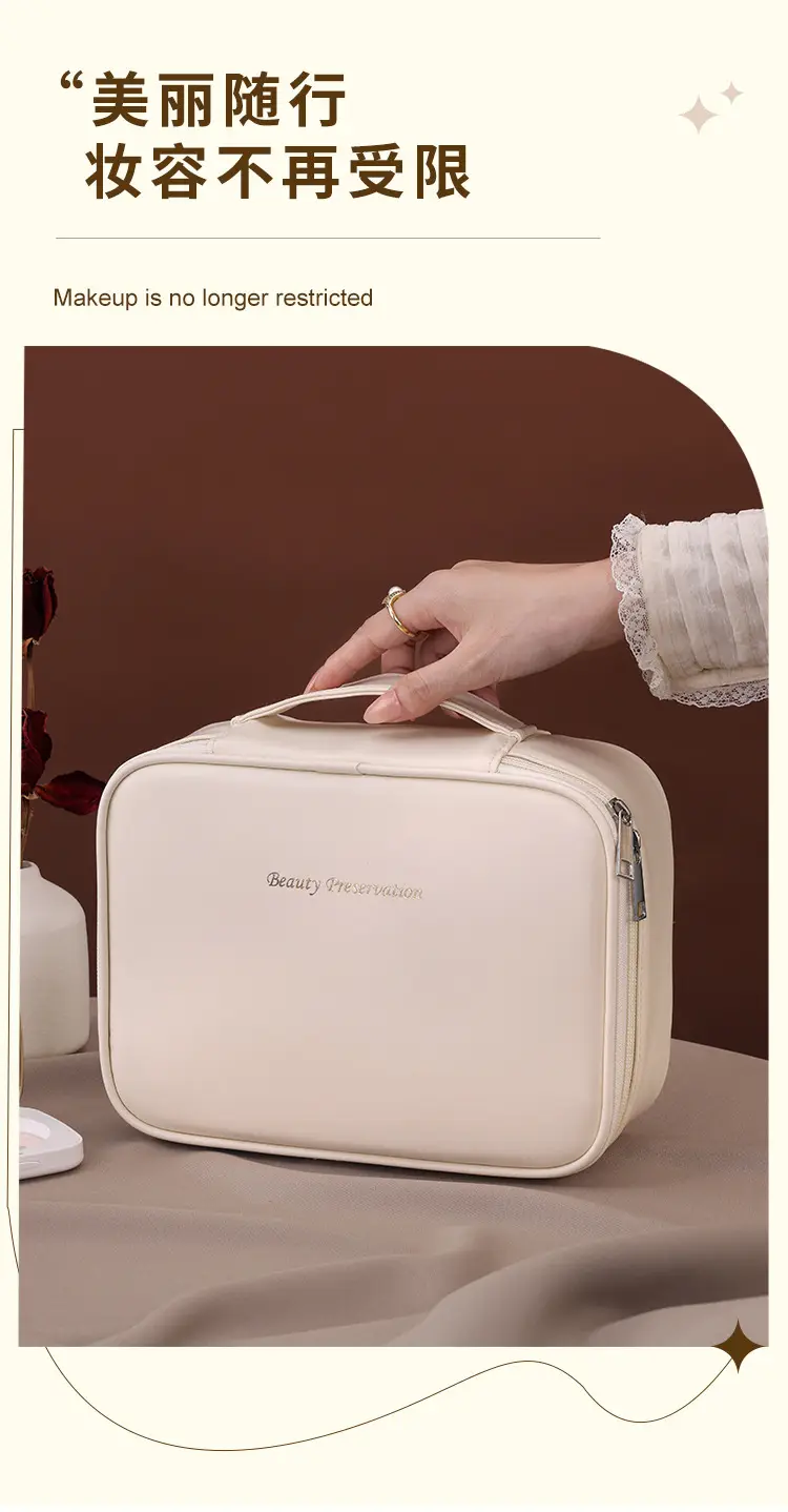 (Cross-border trading), capacious handheld cosmetic bag, travel bag, brush, organizer bag, new collection, high-quality style — chobi 7