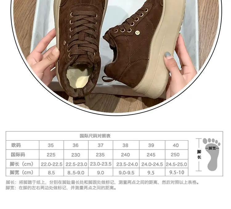 Insulated winter lightweight sneakers platform, keep warm GAT shoes, women's style — chobi 3