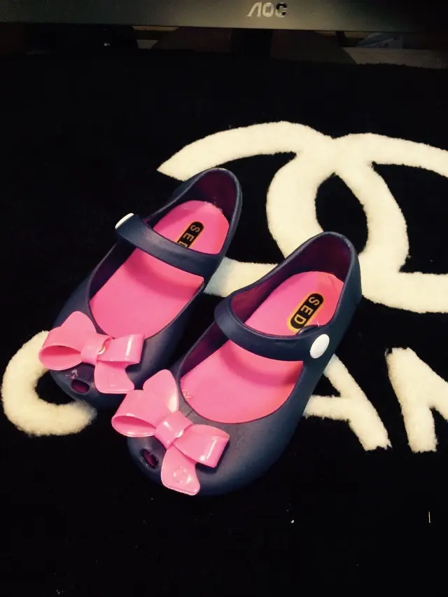 mini sed Children's bow rain boots baby rubber shoes cute rain boots girls fashion waterproof waterproof shoes rain boots a — chobi 22