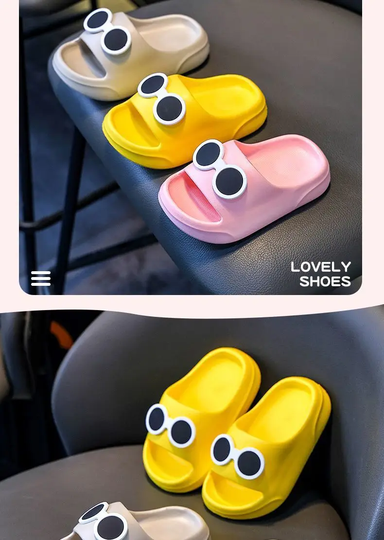 Children's summer fashionable cartoon men's slippers for boys, cute non-slip sandals for bathroom, soft sole — chobi 17