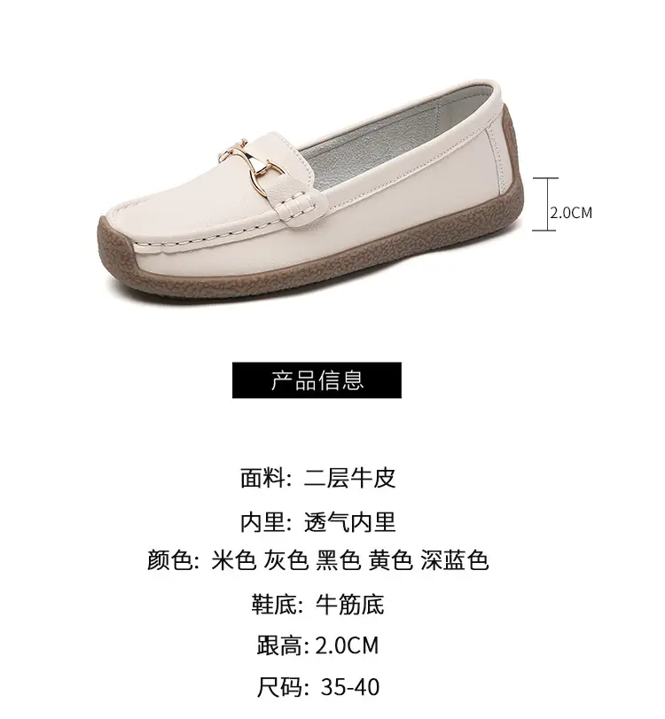 Comfortable universal “mom shoes” for summer and autumn, non-slip loafers wedge heel for work and office, non-slip sole, work shoes — chobi 7