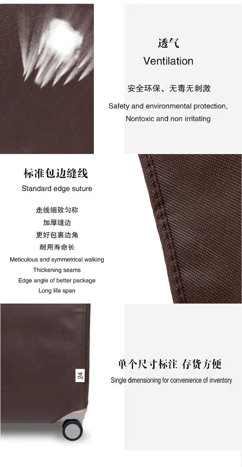 Dust cover, dustproof suitcase for traveling, protective case, increased thickness — chobi 5