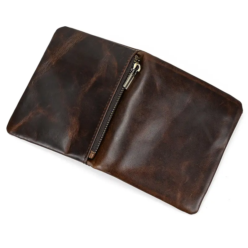 Retro leather wallet for leisure, Amazon, genuine leather — chobi 19