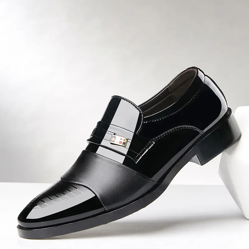 Men's winter classic suit jacket, insulated slip-ons, universal casual wedding shoes, plus size — chobi 29