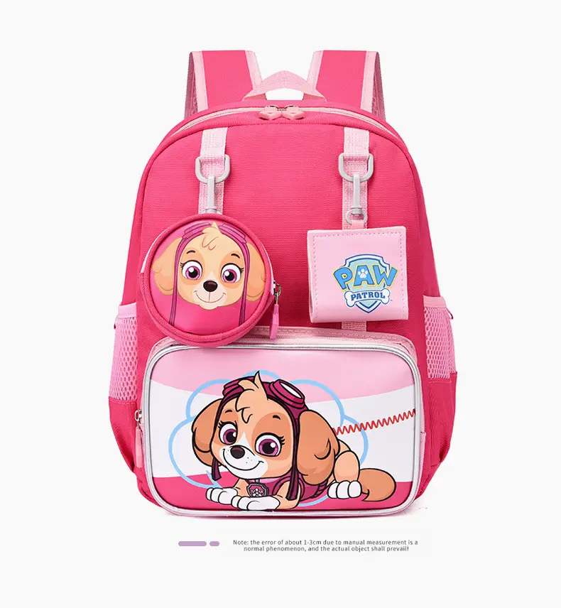 School bag for kindergarten, cartoon backpack for students, purse, card holder, pony, Spiderman — chobi 25