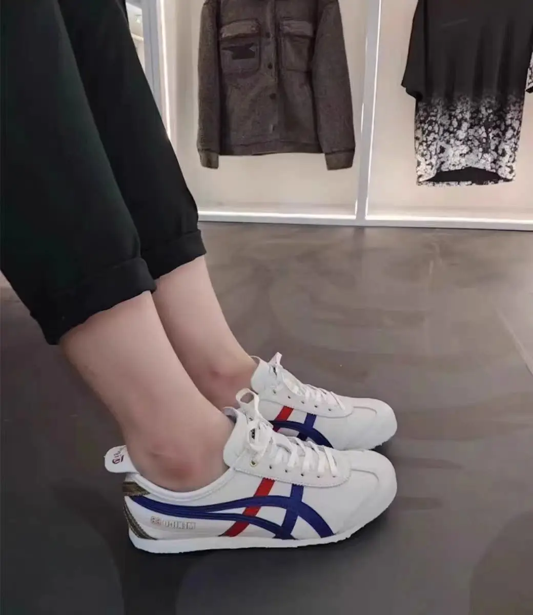 Cross-border Onizuka official website onslaught tiger flagship men's and women's one-step lazy moral training Forrest Gump white shoes — chobi 10