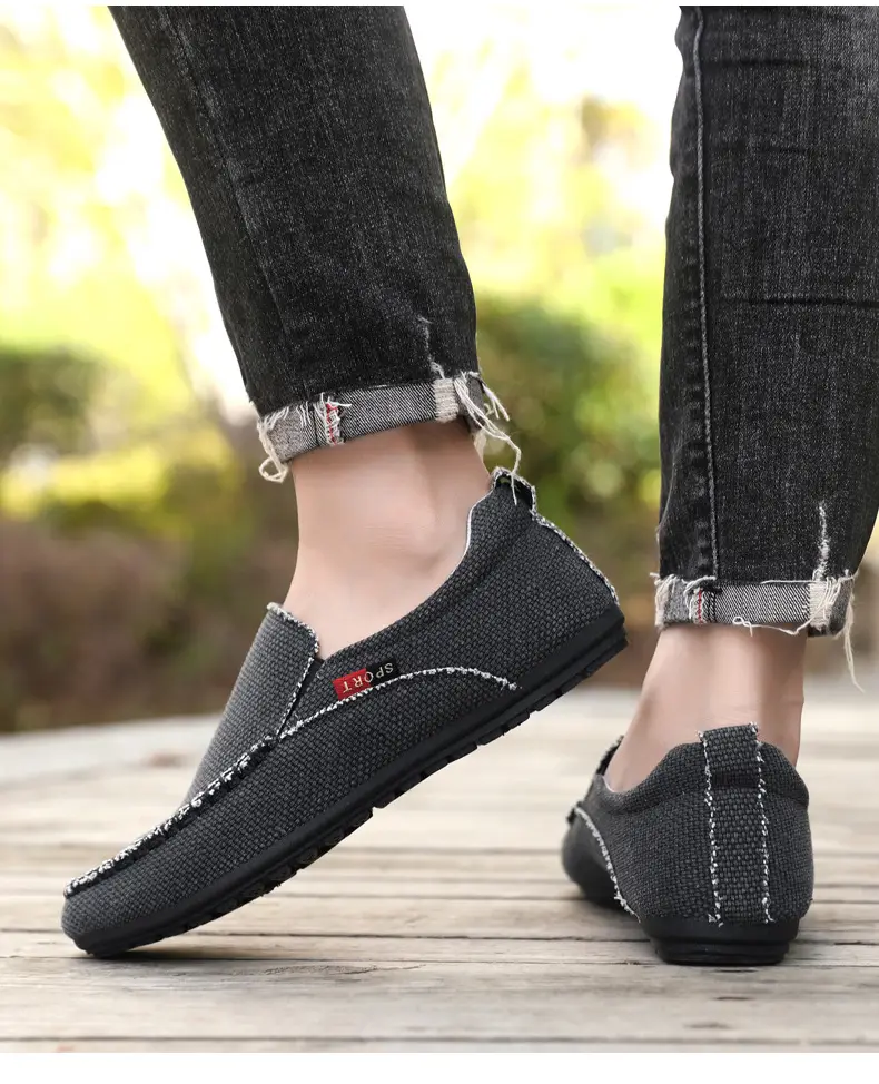 Breathable shoes, men's espadrilles, casual footwear, loafers, non-slip sole, easy to put on, plus size — chobi 17