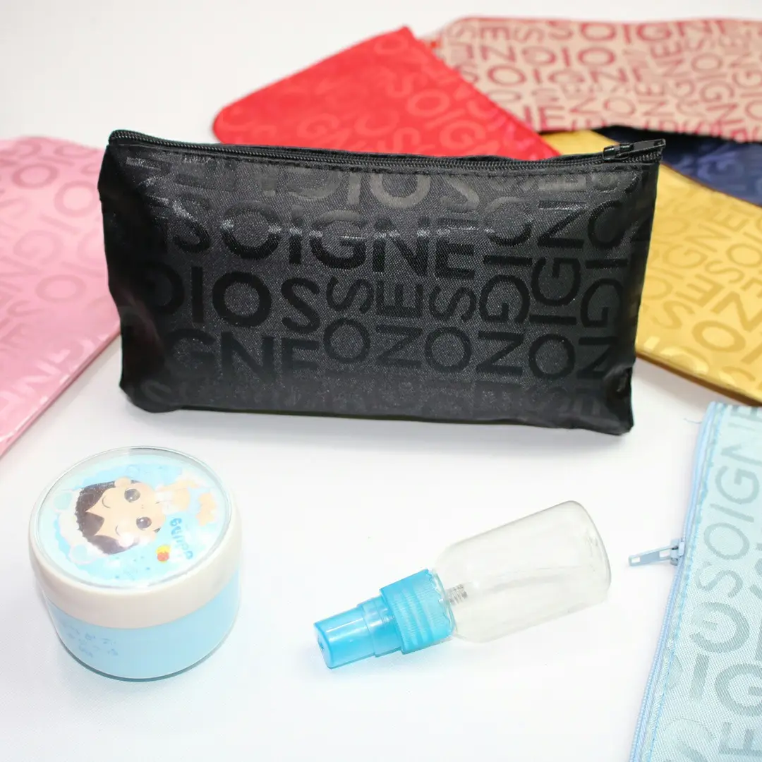Cosmetic bag, storage system, wallet, hand loop bag, small clutch bag with zipper, cosmetic lipstick, South Korea — chobi 22